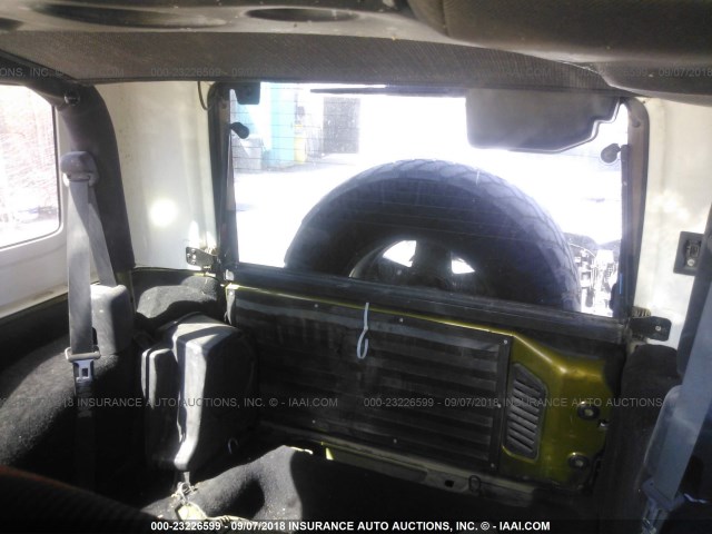 1J4FA54117L153285 - 2007 JEEP WRANGLER SAHARA GREEN photo 8