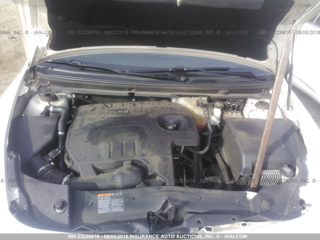 1G1ZC5E16BF280917 - 2011 CHEVROLET MALIBU 1LT WHITE photo 10