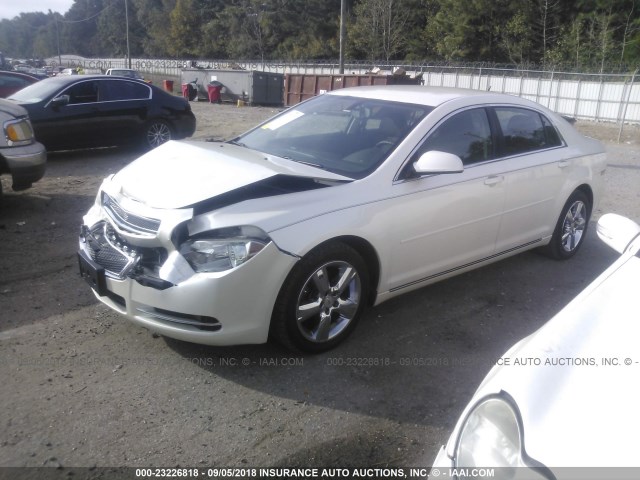 1G1ZC5E16BF280917 - 2011 CHEVROLET MALIBU 1LT WHITE photo 2