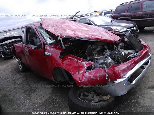 1FTRF12216KB75042 - 2006 FORD F150 RED photo 1