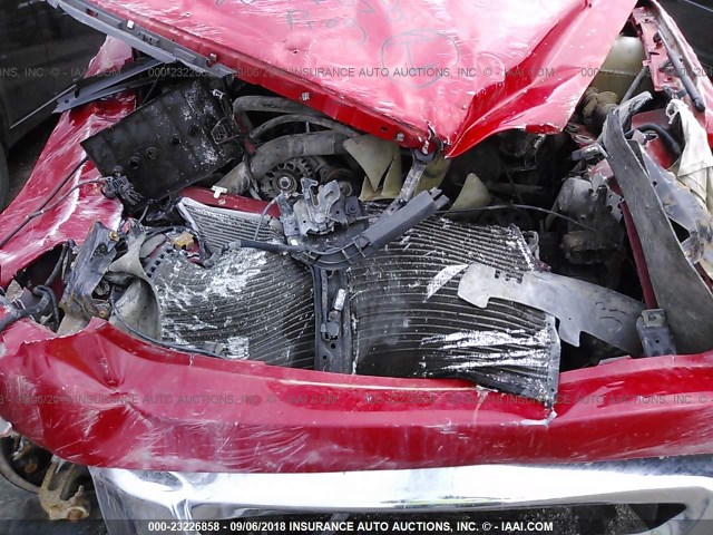 1FTRF12216KB75042 - 2006 FORD F150 RED photo 10