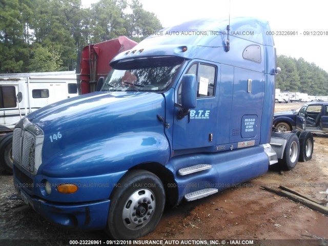 1XKTDU8X09J939686 - 2009 KENWORTH CONSTRUCTION T2000 BLUE photo 2