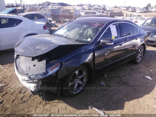 19UUA8F54BA009136 - 2011 ACURA TL BLACK photo 2