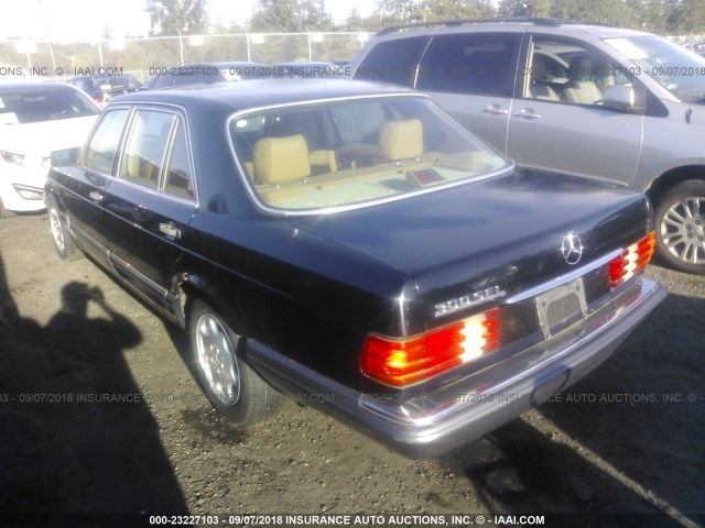 WDBCA25D8KA474890 - 1989 MERCEDES-BENZ 300 SEL BLACK photo 3