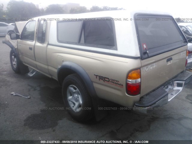 5TESN92N44Z371059 - 2004 TOYOTA TACOMA XTRACAB PRERUNNER GOLD photo 3