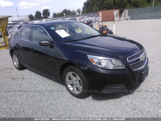 1G11B5SA0DF237102 - 2013 CHEVROLET MALIBU LS BLACK photo 1