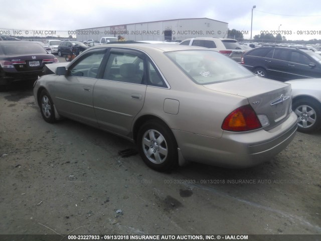 4T1BF28B51U182485 - 2001 TOYOTA AVALON XL/XLS GOLD photo 3