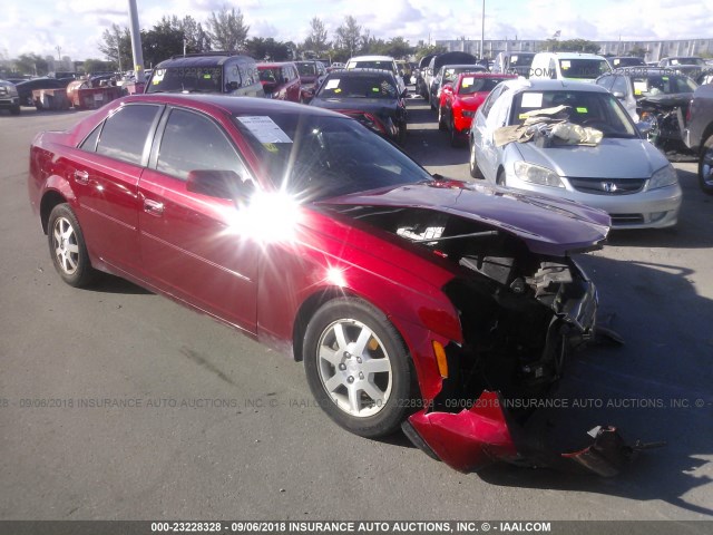 1G6DP567X50189605 - 2005 CADILLAC CTS HI FEATURE V6 BURGUNDY photo 1