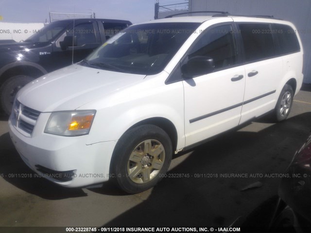 2D8HN44HX8R795976 - 2008 DODGE GRAND CARAVAN SE WHITE photo 2