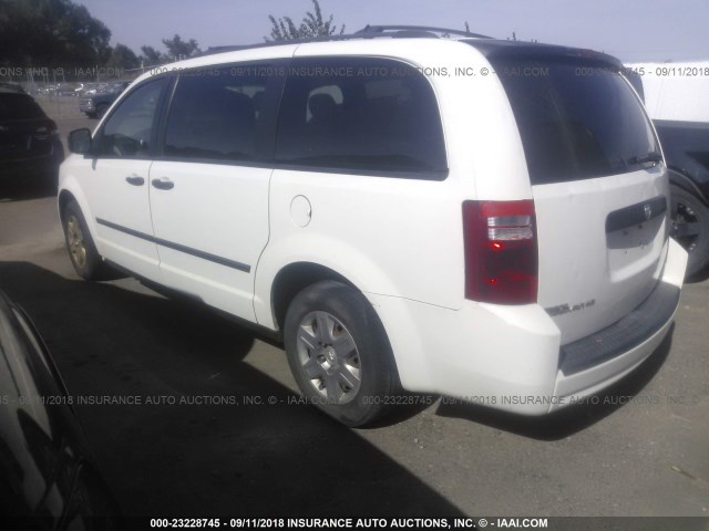 2D8HN44HX8R795976 - 2008 DODGE GRAND CARAVAN SE WHITE photo 3