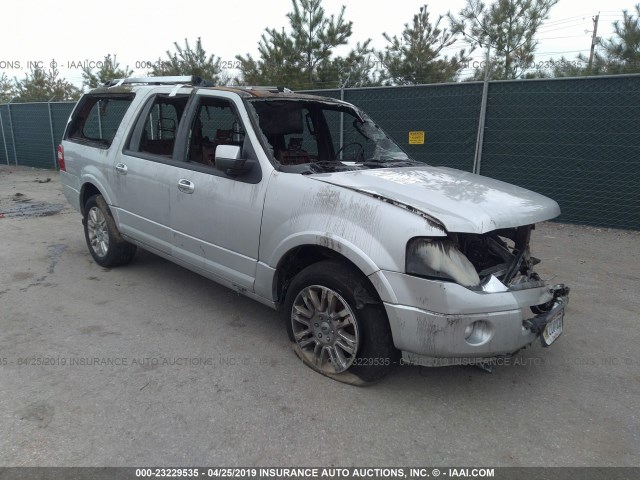 1FMJK2A51BEF20472 - 2011 FORD EXPEDITION EL LIMITED SILVER photo 1