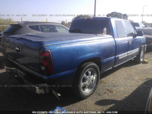 2GCEC19T731126414 - 2003 CHEVROLET SILVERADO C1500 BLUE photo 4