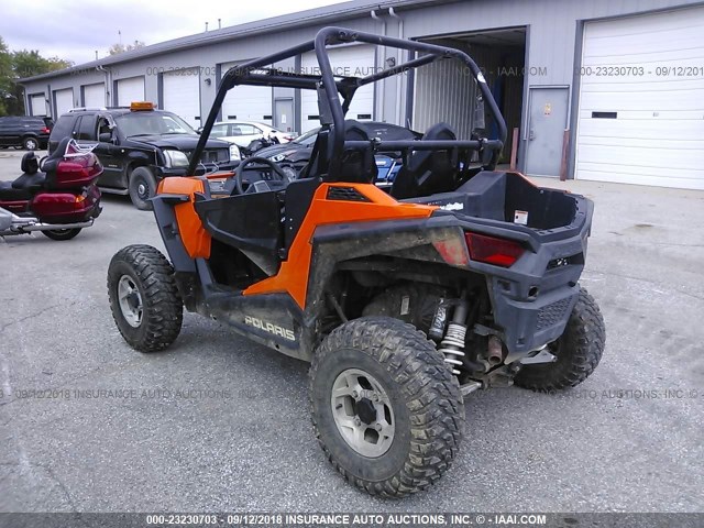 4XAVBE875GB667716 - 2016 POLARIS RZR S 900 EPS ORANGE photo 3