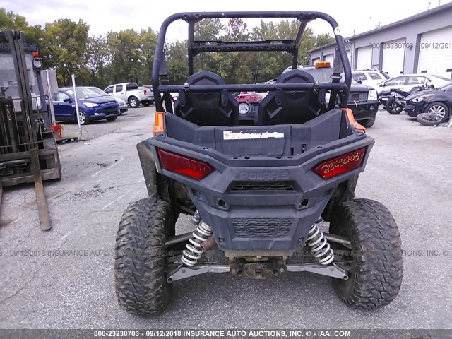 4XAVBE875GB667716 - 2016 POLARIS RZR S 900 EPS ORANGE photo 6