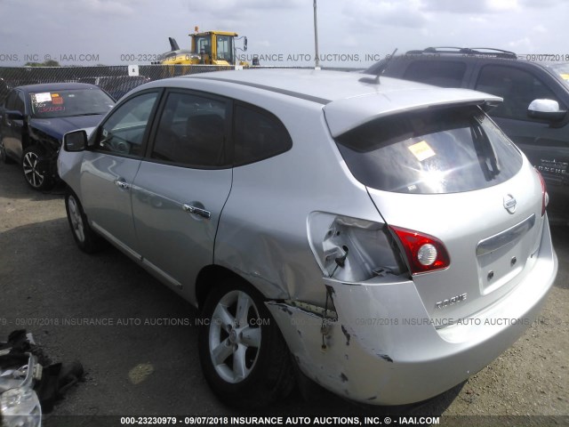 JN8AS5MT6DW550634 - 2013 NISSAN ROGUE S/SV SILVER photo 3