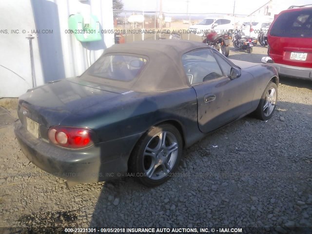 JM1NB353440406762 - 2004 MAZDA MX-5 MIATA LS GREEN photo 4