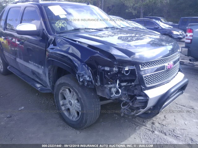 3GNEC12008G134957 - 2008 CHEVROLET AVALANCHE C1500 BLACK photo 6