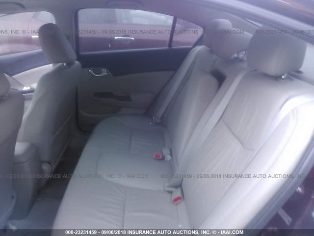 19XFB2F98CE340191 - 2012 HONDA CIVIC EXL Bordo foto 8