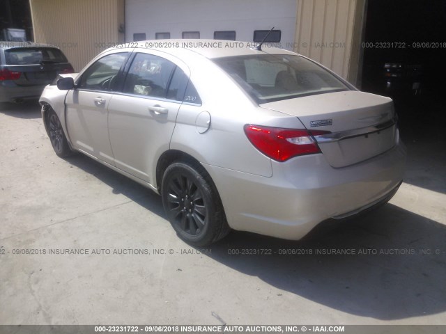 1C3CCBABXEN206375 - 2014 CHRYSLER 200 LX BEIGE photo 3