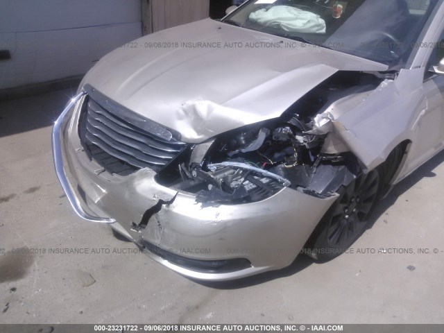 1C3CCBABXEN206375 - 2014 CHRYSLER 200 LX BEIGE photo 6