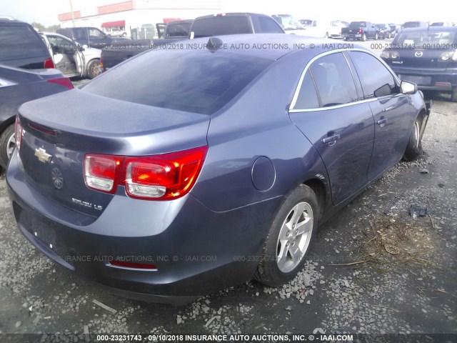 1G11B5SL6EF122295 - 2014 CHEVROLET MALIBU LS 蓝色 照片 4