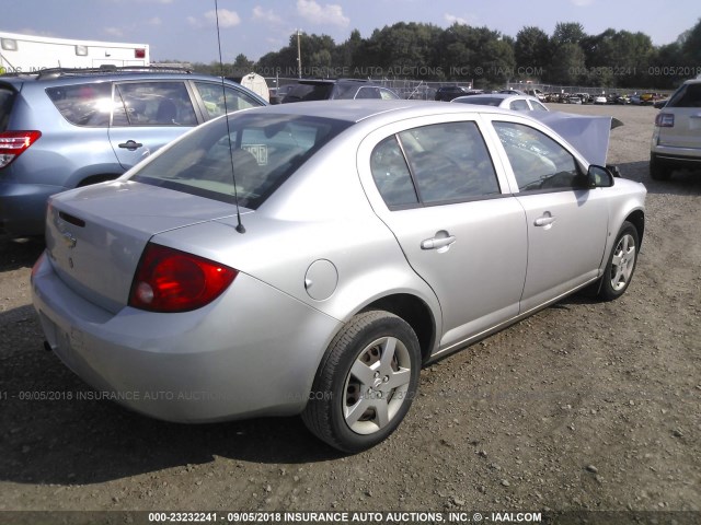 1G1AL58F587344095 - 2008 CHEVROLET COBALT LT SILVER photo 4