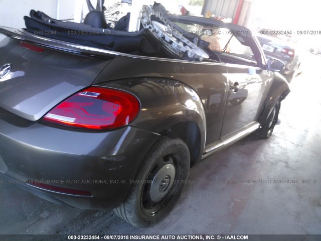 3VW5P7ATXDM809170 - 2013 VOLKSWAGEN BEETLE BROWN photo 4