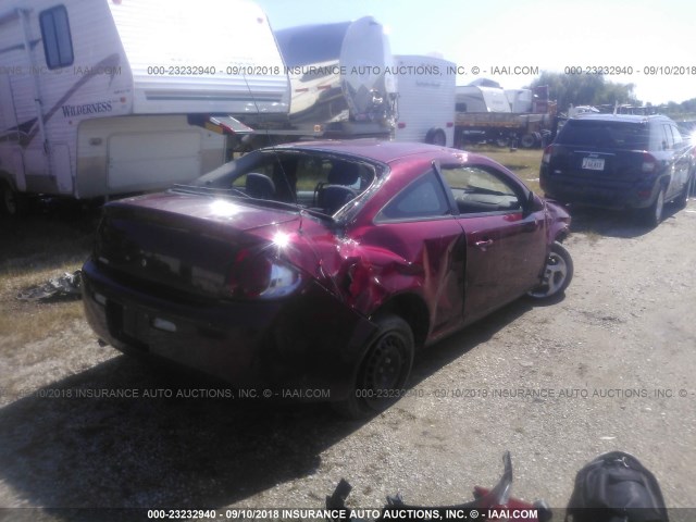 1G2AL15F577333489 - 2007 PONTIAC G5 BURGUNDY photo 4