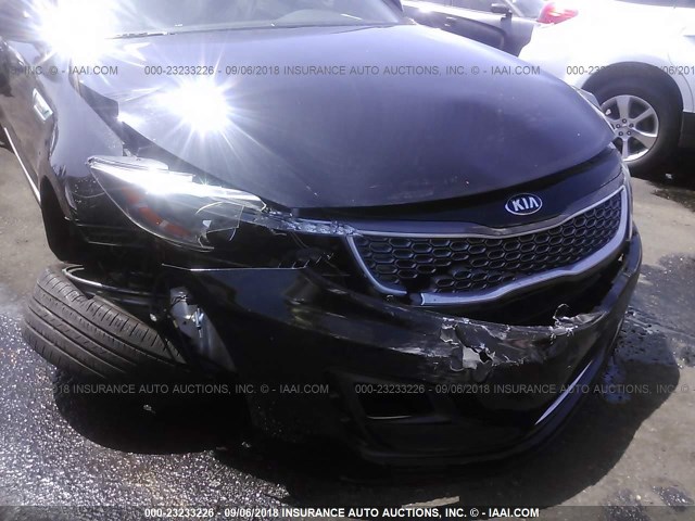 KNAGM4AD1E5073672 - 2014 KIA OPTIMA HYBRID BLACK photo 6