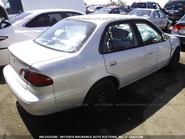 1NXBR12E0XZ154655 - 1999 TOYOTA COROLLA VE/CE/LE GRAY photo 4