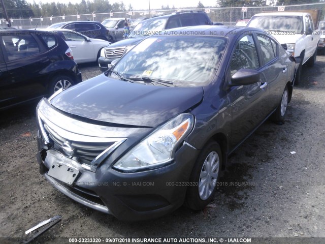 3N1CN7AP2FL894570 - 2015 NISSAN VERSA S/S PLUS/SV/SL GRAY photo 2