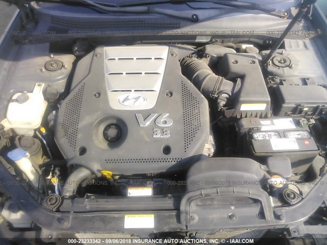 5NPEU46FX6H090928 - 2006 HYUNDAI SONATA GLS/LX BLUE photo 10