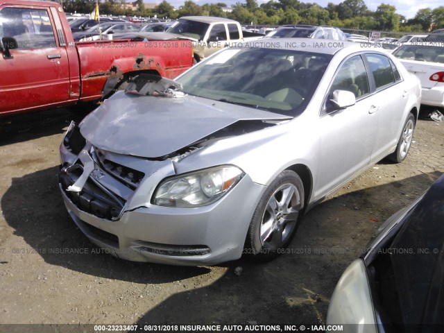 1G1ZC5E04AF192163 - 2010 CHEVROLET MALIBU 1LT SILVER photo 2