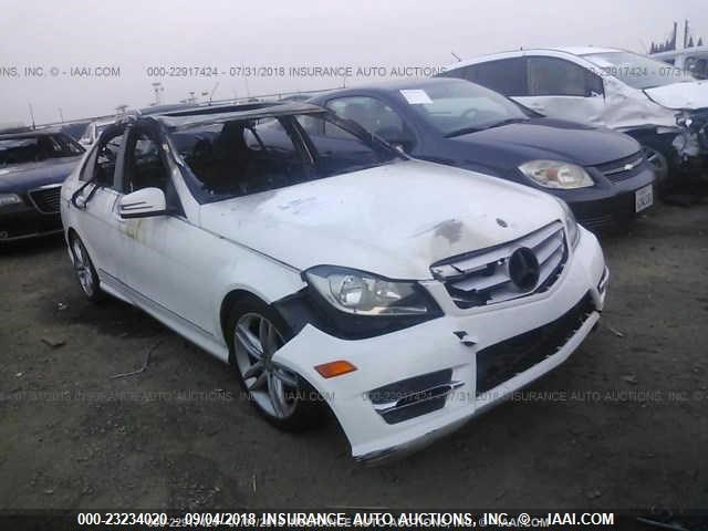 WDDGF4HBXDA800000 - 2013 MERCEDES-BENZ C 250 WHITE photo 1