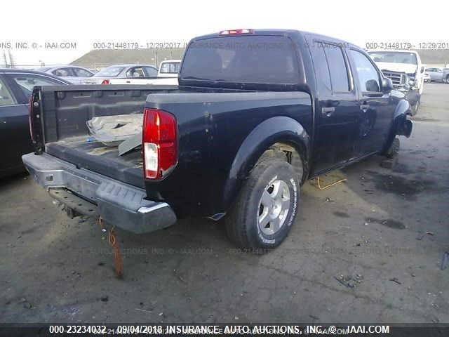 1N6AD07W37C443641 - 2007 NISSAN FRONTIER CREW CAB LE/SE/OFF ROAD BLACK photo 4