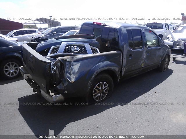 1N6AD0ER7EN730401 - 2014 NISSAN FRONTIER S/SV/SL/PRO-4X BLUE photo 4