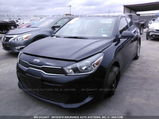 3KPA24AB7JE047041 - 2018 KIA RIO LX/S BLACK photo 2