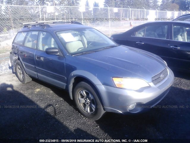 4S4BP61C277343292 - 2007 SUBARU LEGACY OUTBACK 2.5I BLUE photo 1