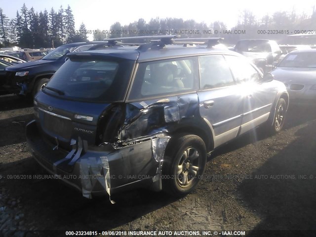 4S4BP61C277343292 - 2007 SUBARU LEGACY OUTBACK 2.5I BLUE photo 4