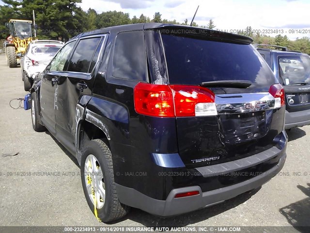 2GKALMEK3F6143526 - 2015 GMC TERRAIN SLE Dark Blue photo 3