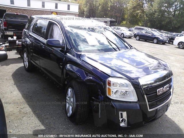 2GKALMEK3F6143526 - 2015 GMC TERRAIN SLE Dark Blue photo 6