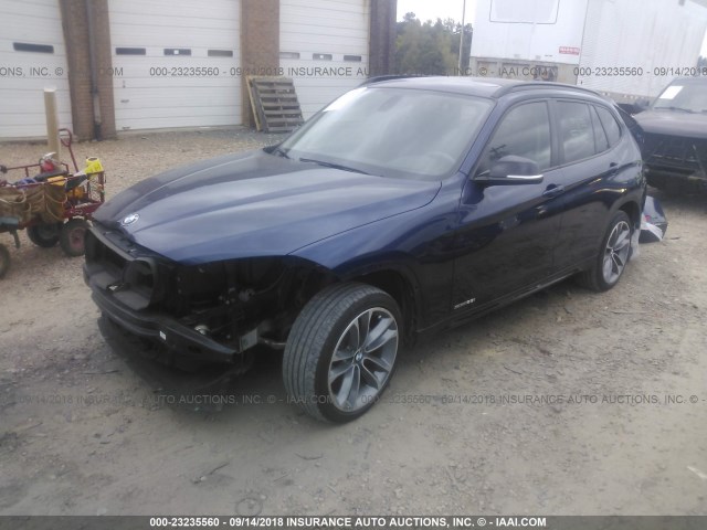 WBAVM1C58FVW57452 - 2015 BMW X1 SDRIVE28I BLUE photo 2