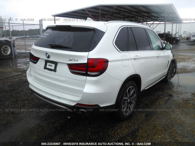 5UXKR2C53G0R70287 - 2016 BMW X5 SDRIVE35I WHITE photo 4