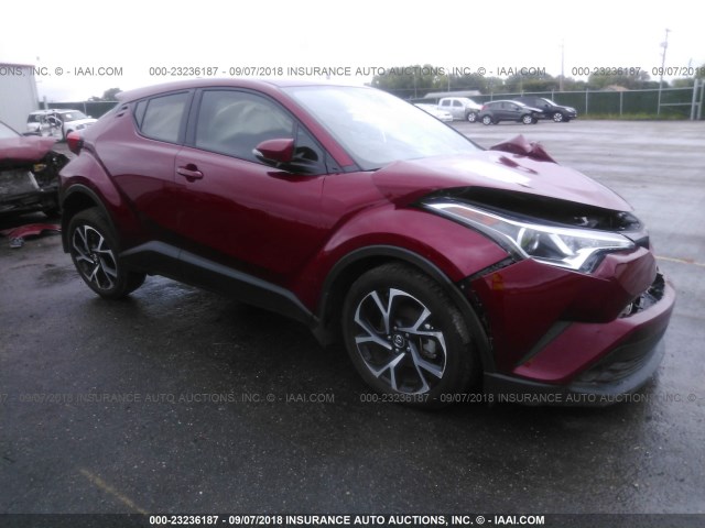 NMTKHMBX7JR007155 - 2018 TOYOTA C-HR XLE/XLE PREMIUM RED photo 1