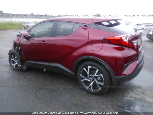 NMTKHMBX7JR007155 - 2018 TOYOTA C-HR XLE/XLE PREMIUM RED photo 3