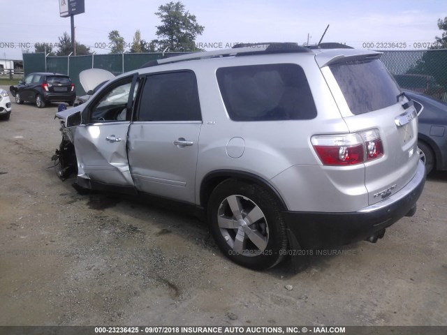 1GKKRRED0BJ275030 - 2011 GMC ACADIA SLT-1 SILVER photo 3