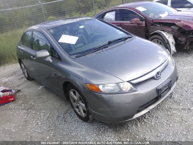 2HGFA16948H504109 - 2008 HONDA CIVIC EXL GRAY photo 1