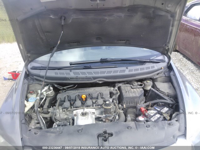 2HGFA16948H504109 - 2008 HONDA CIVIC EXL GRAY photo 10