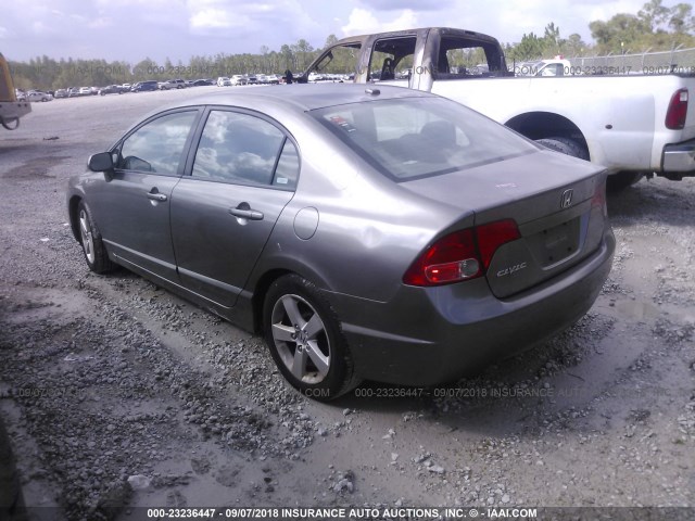 2HGFA16948H504109 - 2008 HONDA CIVIC EXL GRAY photo 3