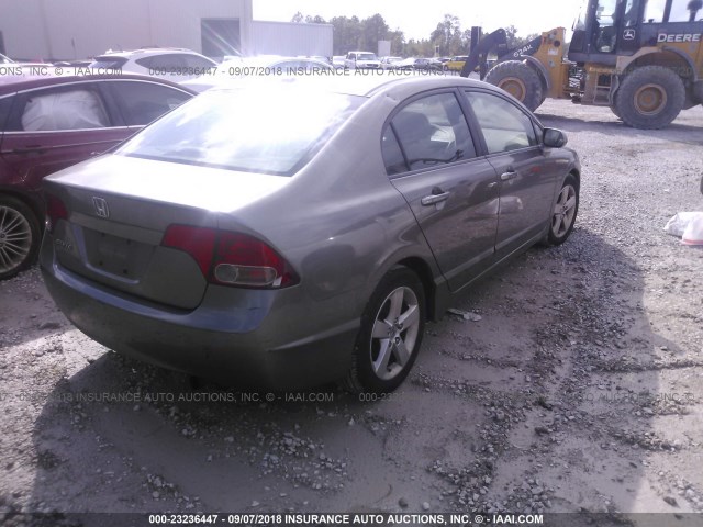 2HGFA16948H504109 - 2008 HONDA CIVIC EXL GRAY photo 4